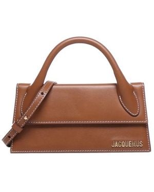 Jacquemus Le Chiquito Logo Plaque Long Tote Bag - Brown