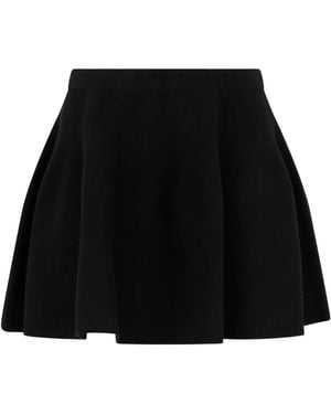 Lisa Yang High-Waist Knitted Mini Skirt - Black
