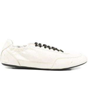 Prada Collapse Lace-Up Trainers - White