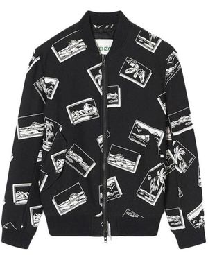 KENZO Printed Baseball Jacket - Black