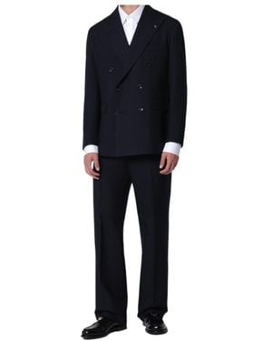 Tagliatore Long-Sleeve Suit Set - Blue