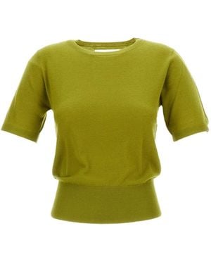 Extreme Cashmere Short-Sleeved Crewneck Jumper - Green