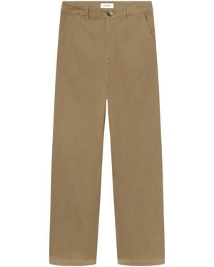 FRAME Belt Loop Casual Trousers - Natural