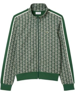 Lacoste Paris Jacquard Zip-Up Track Jacket - Green