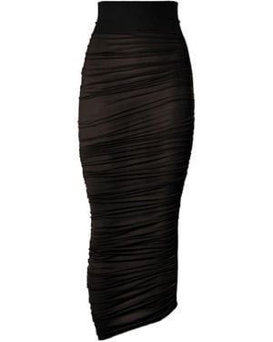 Wolford Drape Midi Skirt - Black