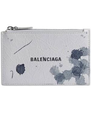 Balenciaga Cash Long Coin And Card Holder - White