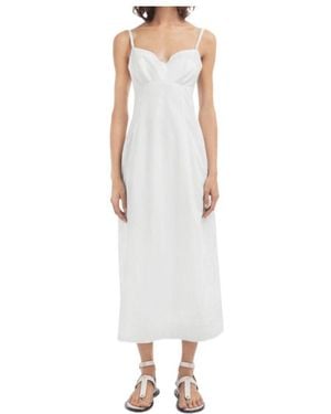 Co. Bustier Poplin Dress - White