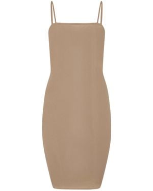 Alaïa Spaghetti-Strap Dress - Natural