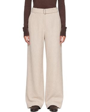 Studio Nicholson Chatto Belted Pants - Natural