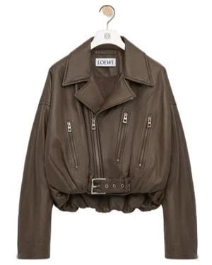 Loewe Biker Jacket - Brown