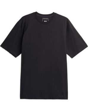 Y-3 Logo Printed Short Sleeved T-Shirt - Black