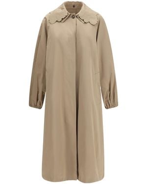 Fabiana Filippi Trench Coat Ottoman - Natural