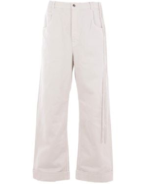 Ann Demeulemeester Jeans With Belt Loops - Multicolour