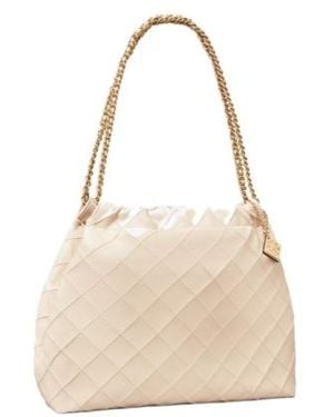 Tory Burch Fleming Soft Drawstring Tote Bag - Natural