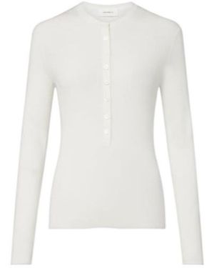 Lisa Yang Crew Neck Knit Sweater - White
