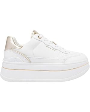 Michael Kors Michael Hayes Platform Lace-Up Sneakers - White