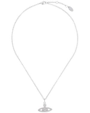 Vivienne Westwood Embellished Chain-Link Necklace - White