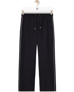 Loewe Elastic Drawstring Waist Joggers - Black
