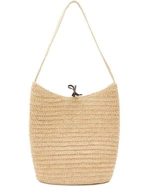 The Row Woven Shoulder Bag - White
