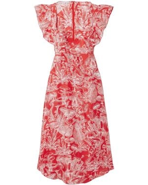 Stella McCartney Printed Dress - Red