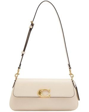 COACH Leather Croissant-Shaped Bag - White