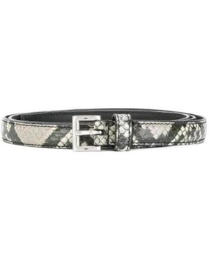 Prada Square Buckle Saffiano Belt - White