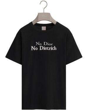 Dior T-Shirt With Embroidery, Relaxed Fit - Black