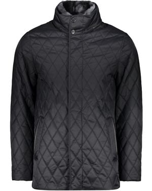 Paul & Shark Logo Detail Quilted Jacket - Black