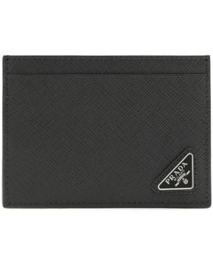 Prada Triangle-Logo Cardholder - Black