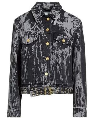 Ganni Denim Outerwear - Black