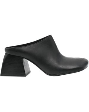 Uma Wang Slip-On High-Heeled Sandals - Black