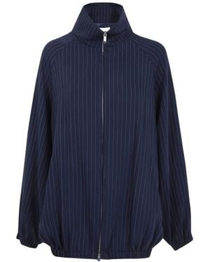 Frankie Shop High-Neck Casual Jacket - Blue
