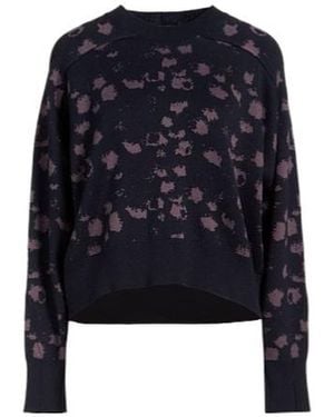 Rag & Bone Two-Color Lightweight Knitted Sweater - Blue