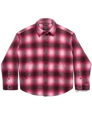 Balenciaga Checked Padded Shirt - Red
