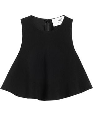 Ami Paris Ami Top - Black