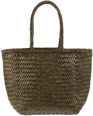 Dragon Diffusion Grace Small Basket Bag - Green