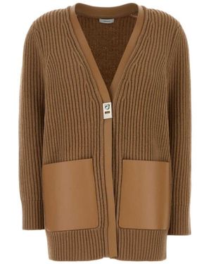 Ferragamo Cardigans - Brown