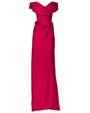 Vivienne Westwood Nova Cocotte Satin Corset Gown - Pink