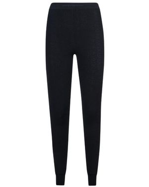 Rabanne High Waist Logo Waistband Leggings - Blue