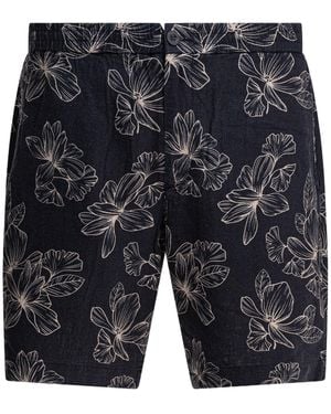 Vince Floral Pattern Shorts - Grey