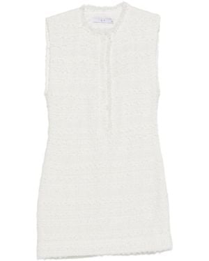 IRO Tweed Sleeveless Mini Dress - White