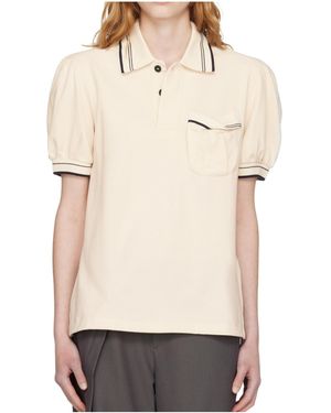 OPEN YY Short-Sleeved Polo Shirt - Natural