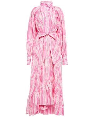 Patou Printed Maxi Dress - Pink