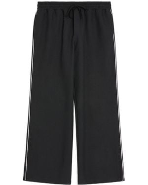 Valentino Vlogo Signature Wide Leg Trousers - Black