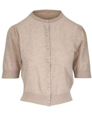 Citizens of Humanity Short-Sleeve Cardigan - Natural