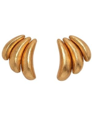 Monies Metallic-Finish Wood Earrings