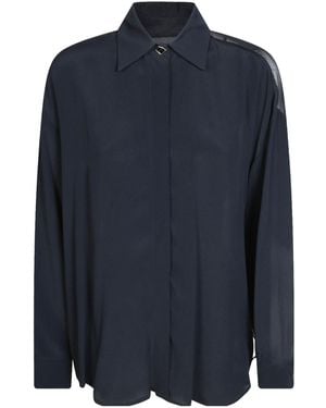 Dondup Blended Crepe Shirt - Blue