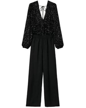 Twinset Sequin-Embellished Jumpsuit - Black