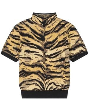 KENZO Mock Neck Top - Metallic
