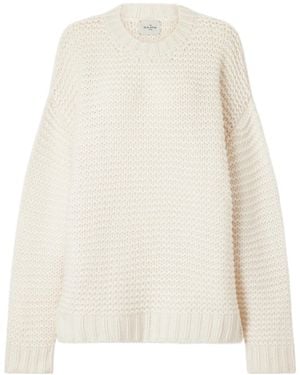 LeKasha Oversized Cashmere Sweater - White